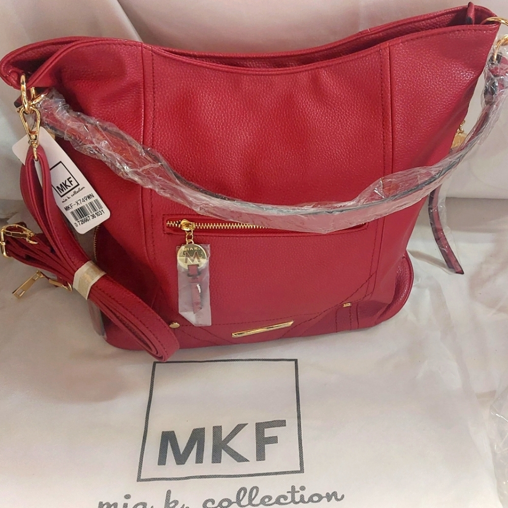NWT Mia K.  collection Jordina 2 PCS Shoulder Bag with Matching Wallet.
